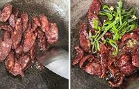 土豆片炒腊肠怎么做