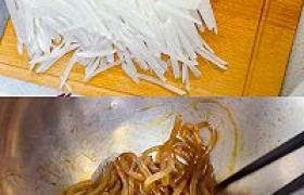 萝卜丝炒粉条怎么做